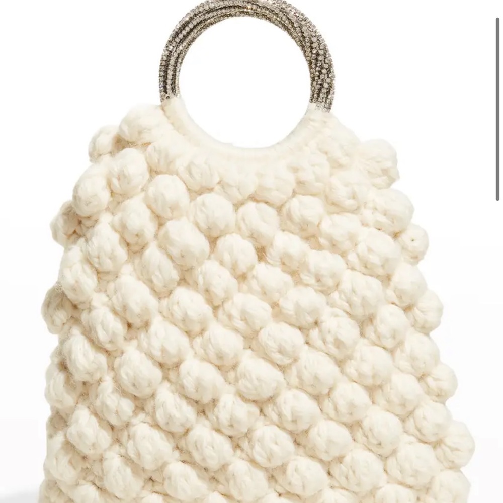 Gedebe Ivory Sachet Crochet Handbag